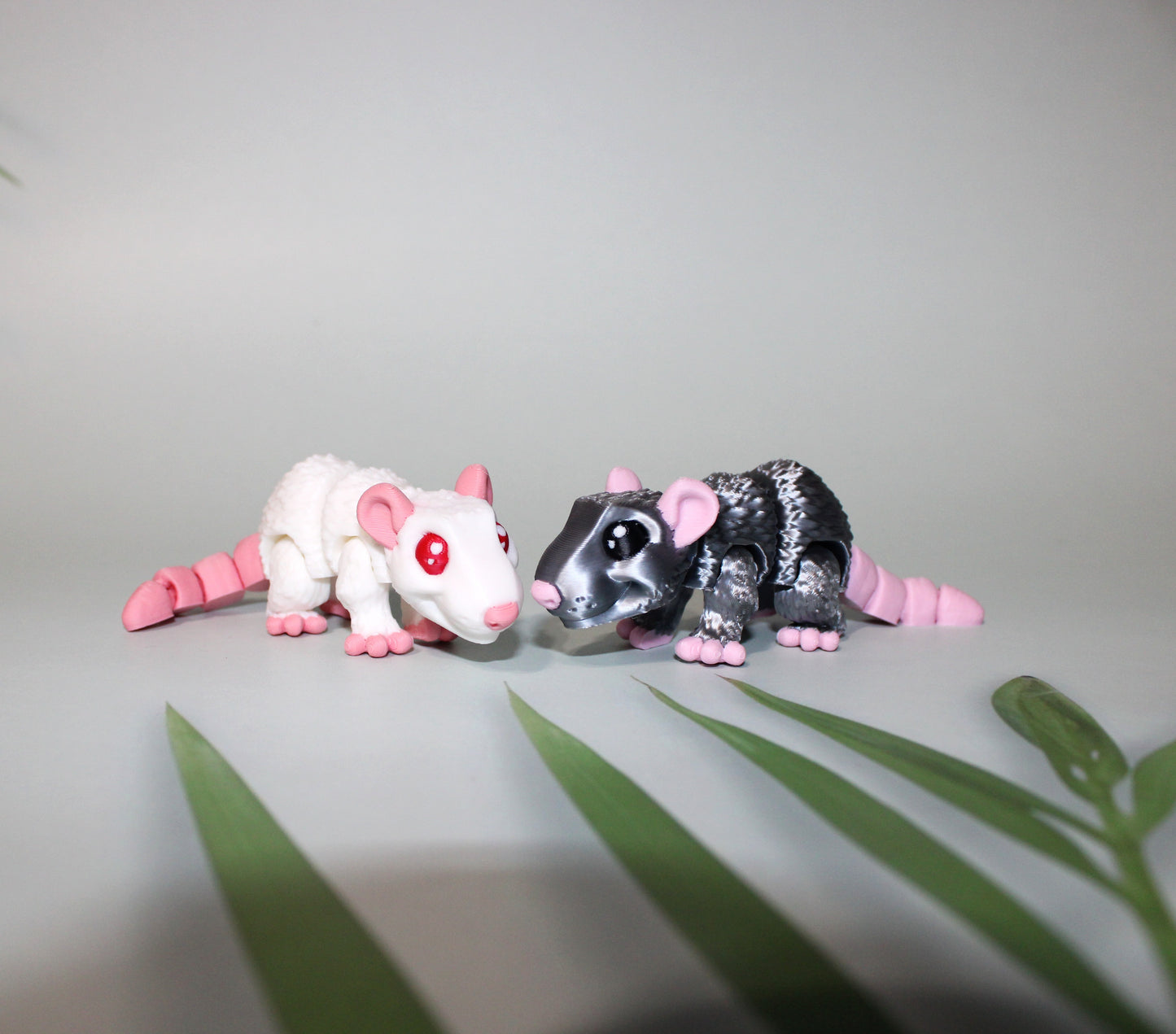Mini Rat 3D Printed Articulated Figurine - Wonderland 3D Printing