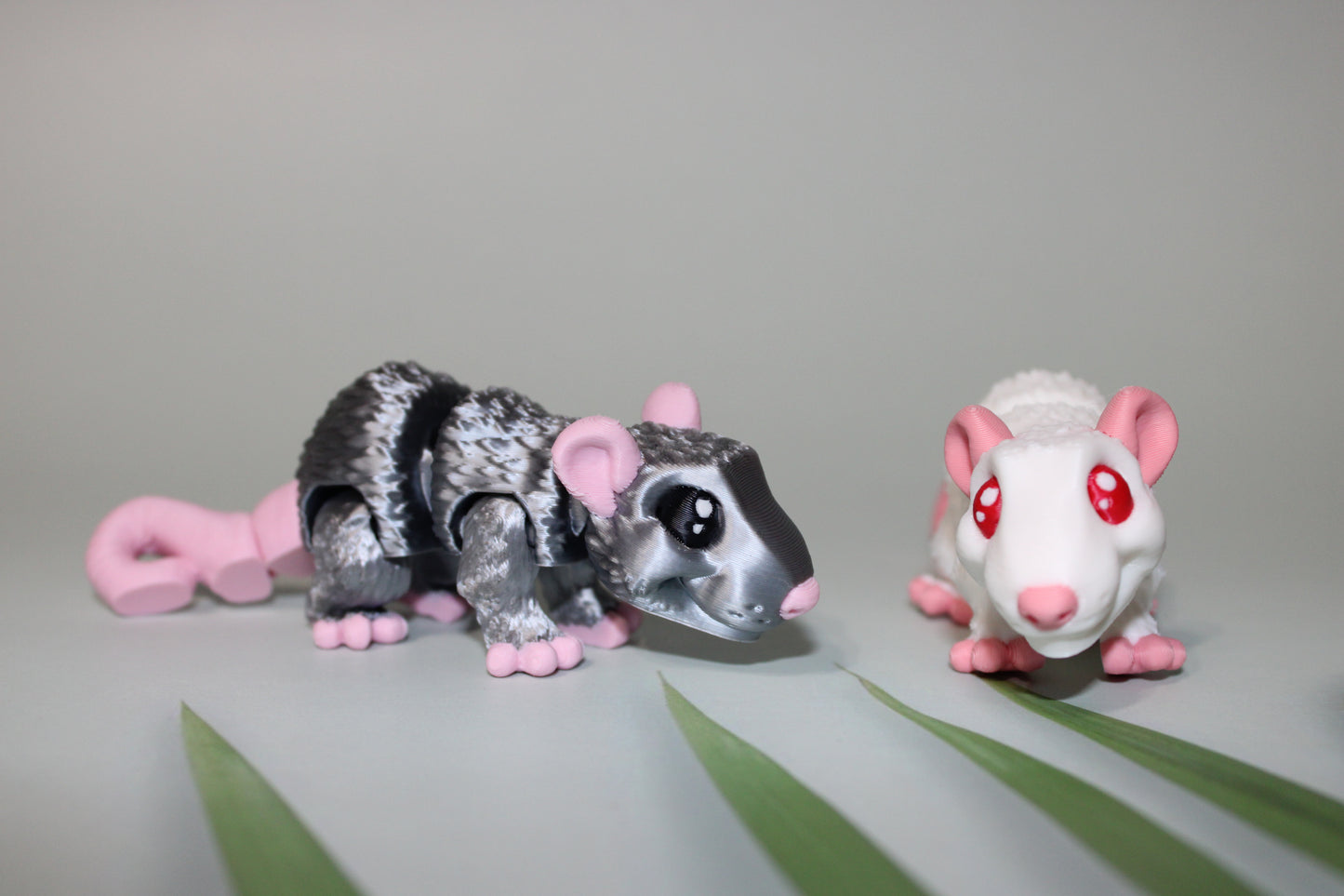 Mini Rat 3D Printed Articulated Figurine - Wonderland 3D Printing