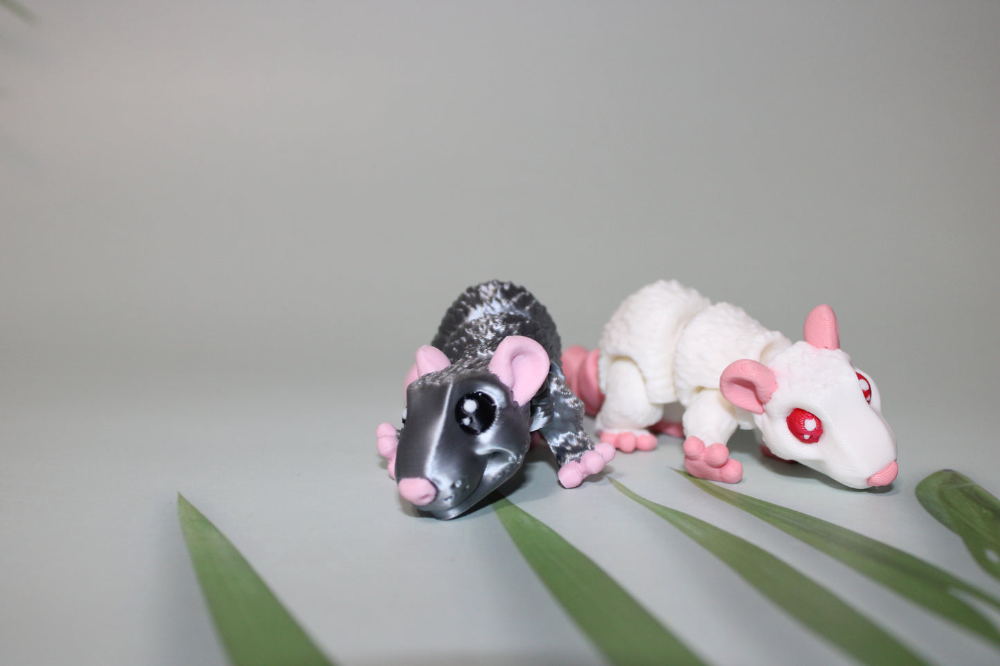 Mini Rat 3D Printed Articulated Figurine - Wonderland 3D Printing