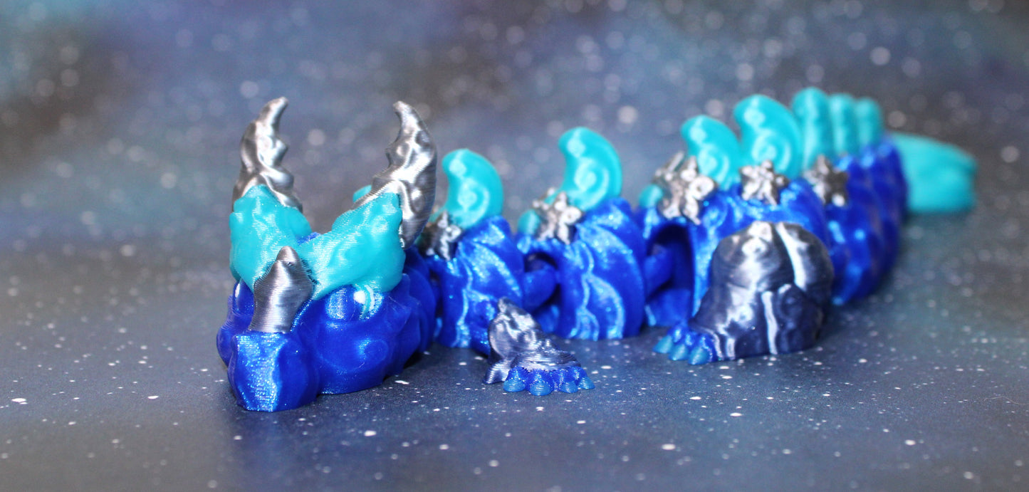 Cancer Dragon 9.5 inches Long Articulated 3d Printed Figurine - Wonderland 3D Printing