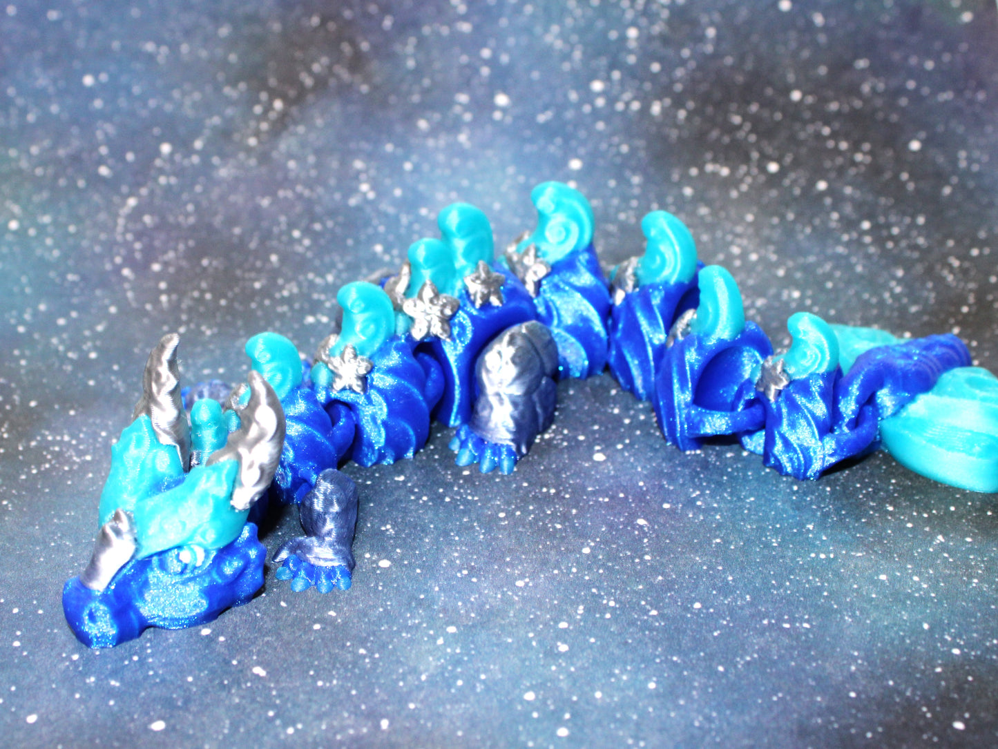 Cancer Dragon 9.5 inches Long Articulated 3d Printed Figurine - Wonderland 3D Printing