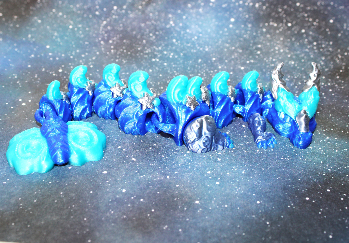 Cancer Dragon 9.5 inches Long Articulated 3d Printed Figurine - Wonderland 3D Printing
