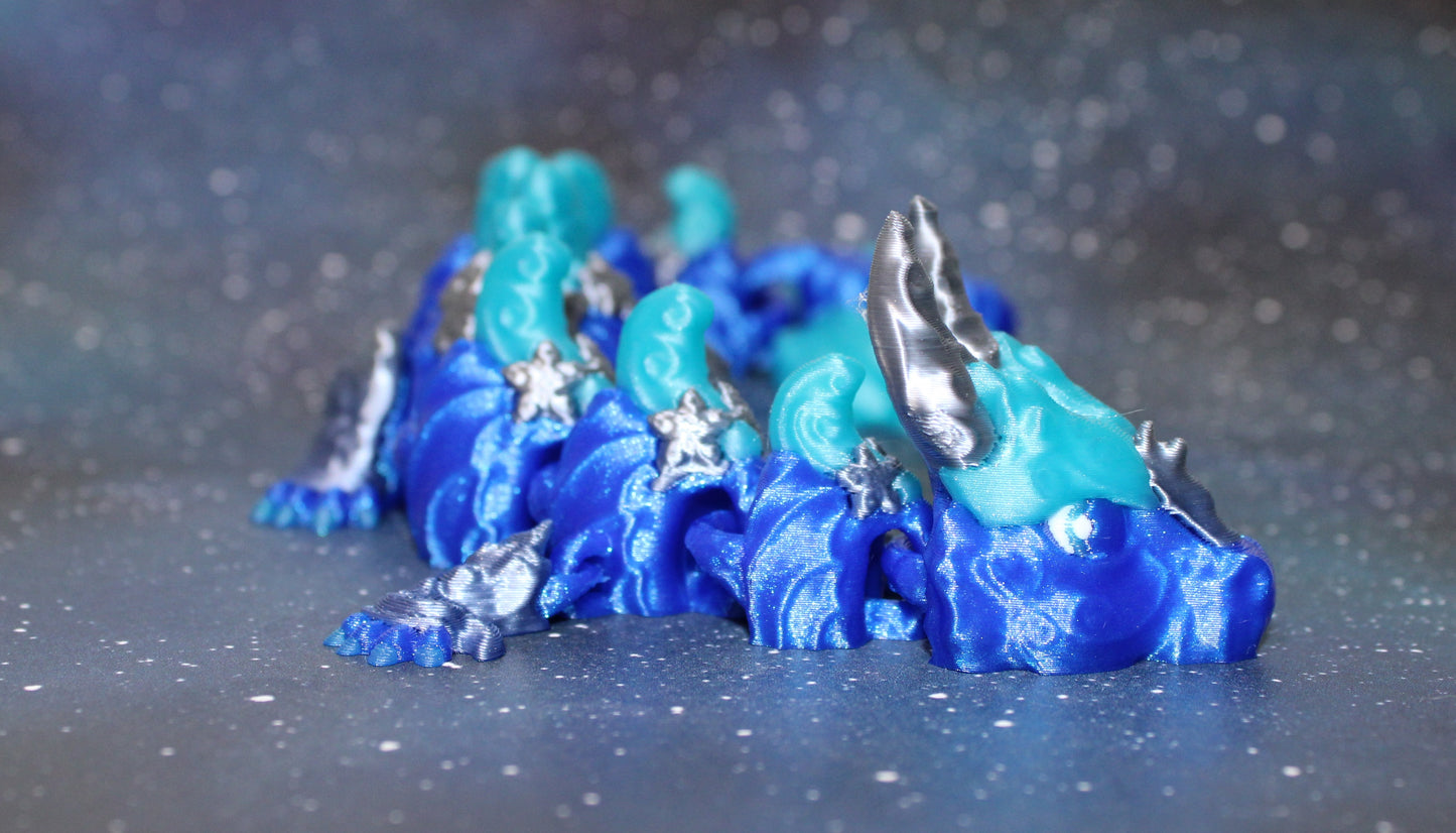 Cancer Dragon 9.5 inches Long Articulated 3d Printed Figurine - Wonderland 3D Printing