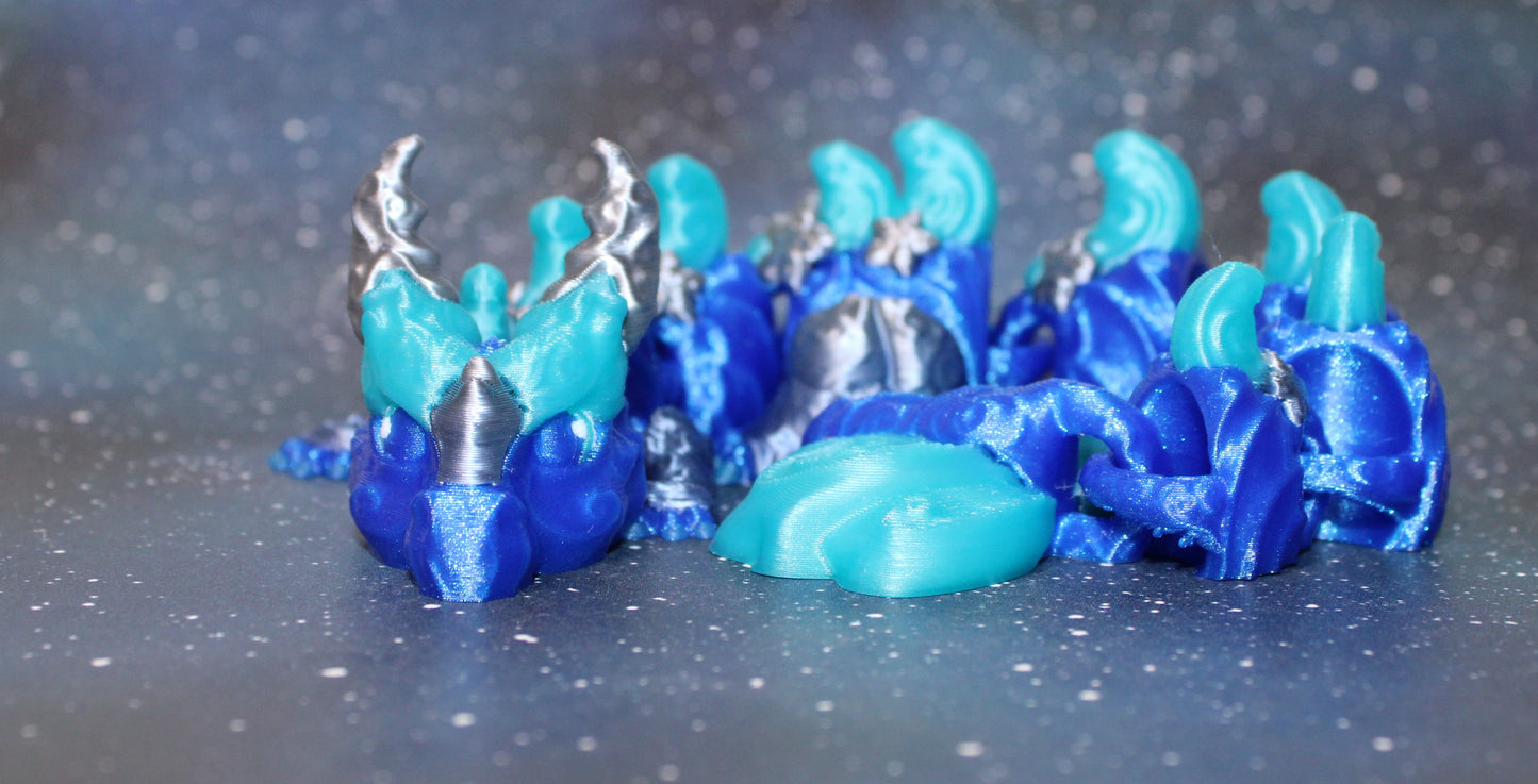 Cancer Dragon 9.5 inches Long Articulated 3d Printed Figurine - Wonderland 3D Printing