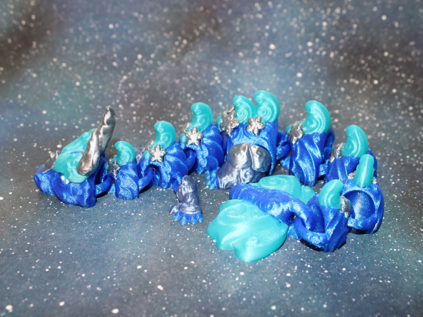 Cancer Dragon 9.5 inches Long Articulated 3d Printed Figurine - Wonderland 3D Printing