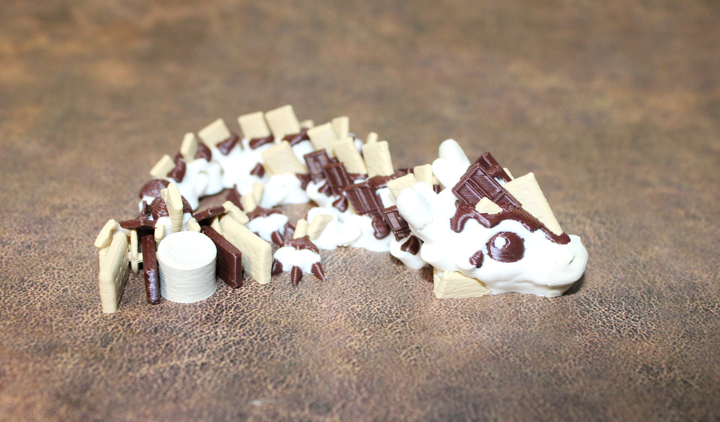 Smores Dragon or Baby Smores Dragon 3D Printed Articulated - Wonderland 3D Printing