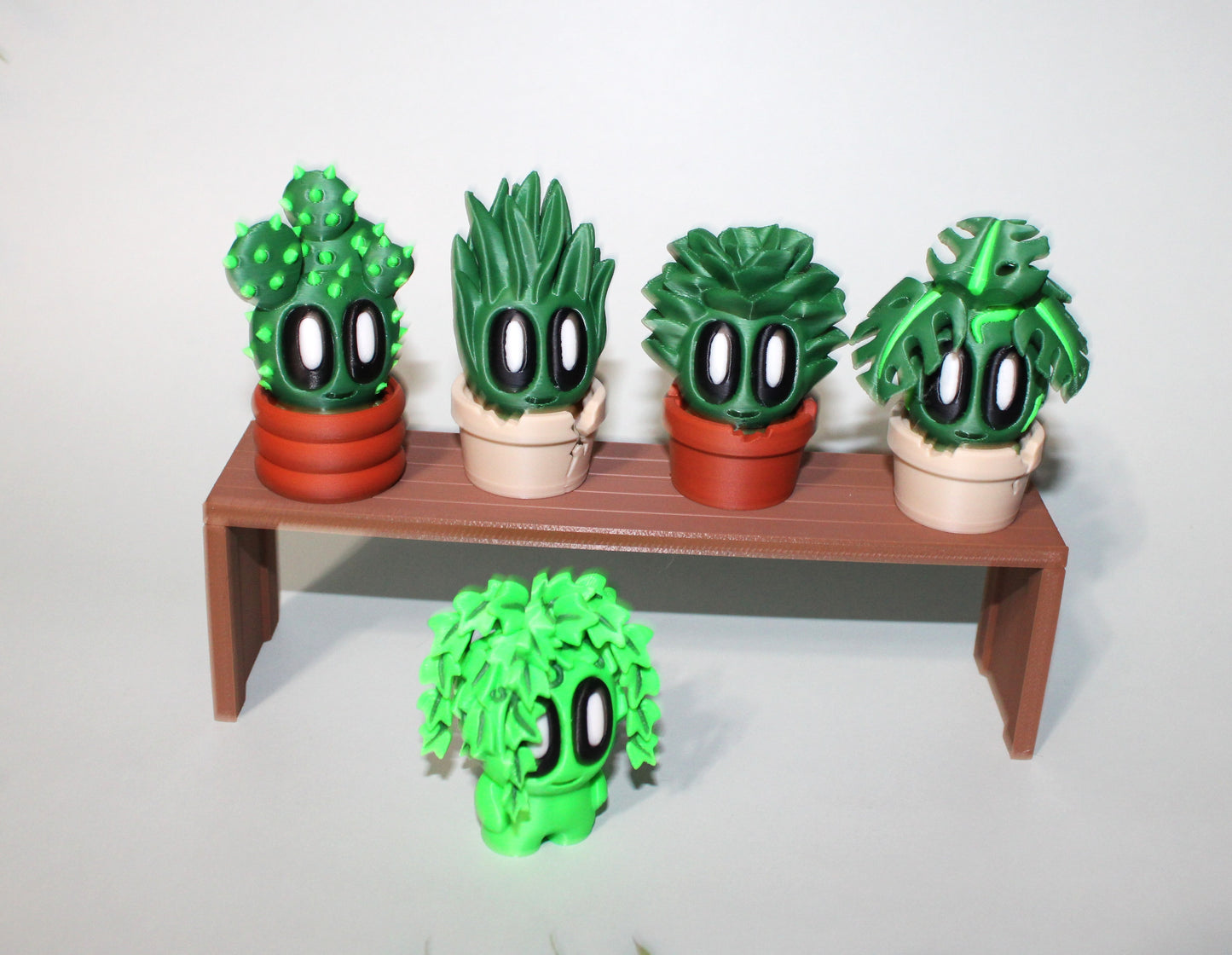 Blob Flowers and Succulents 3D Printed Articulated Figurines - Wonderland 3D Printing