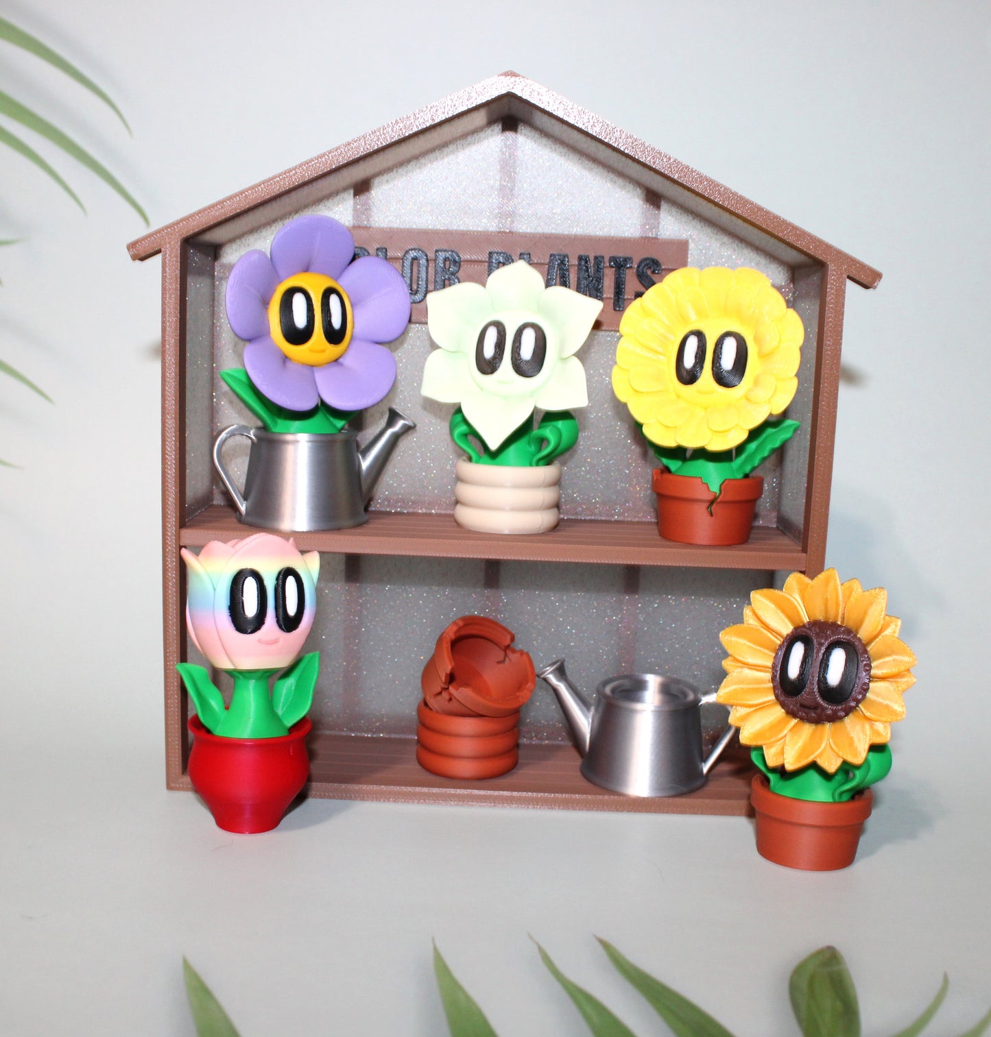 Blob Flowers and Succulents 3D Printed Articulated Figurines - Wonderland 3D Printing