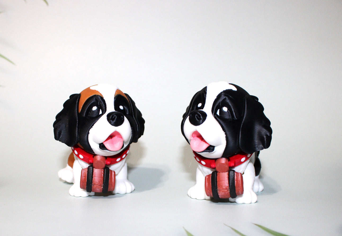 St Bernard Puppy:4 inches-3D Printed Articulated Flexi Fidget Toy - Wonderland 3D Printing