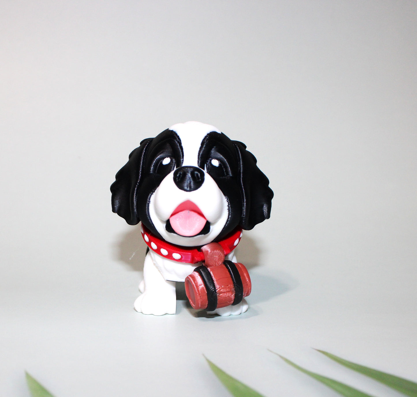 St Bernard Puppy:4 inches-3D Printed Articulated Flexi Fidget Toy - Wonderland 3D Printing