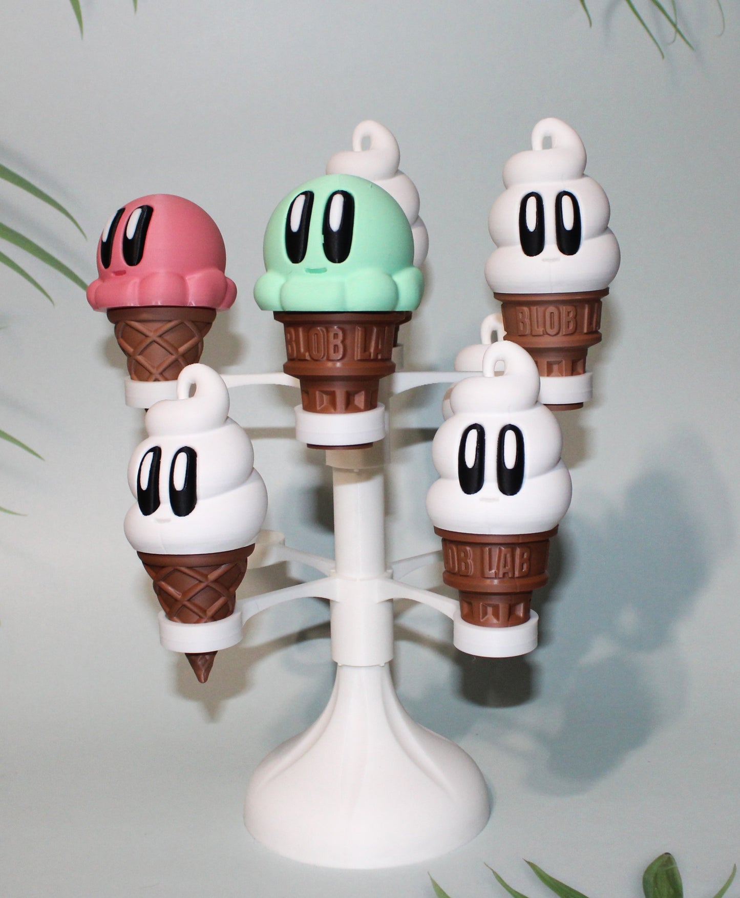 Ice Cream Blob 3D Printed Articulated Figurines - Wonderland 3D Printing