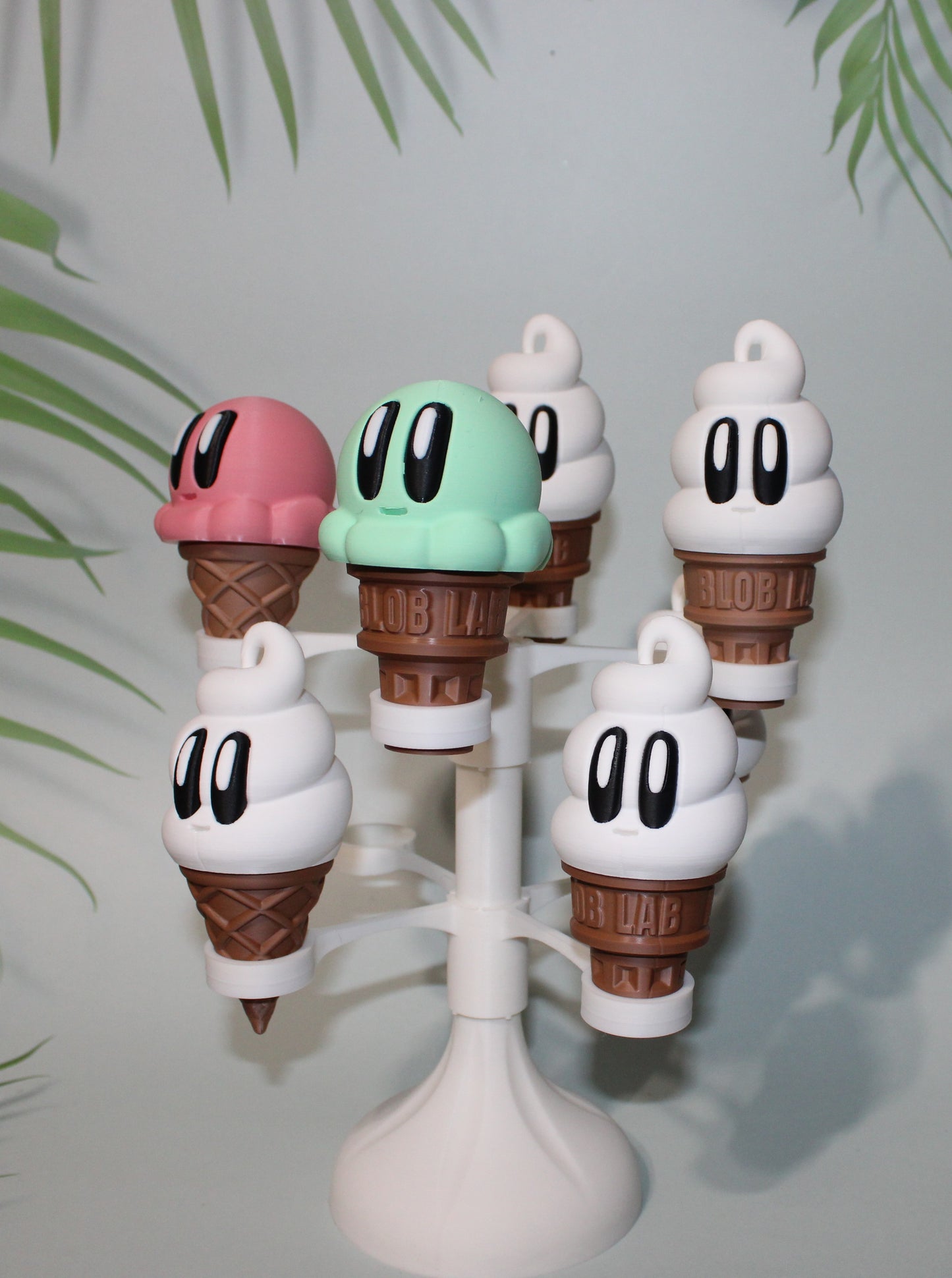 Ice Cream Blob 3D Printed Articulated Figurines - Wonderland 3D Printing
