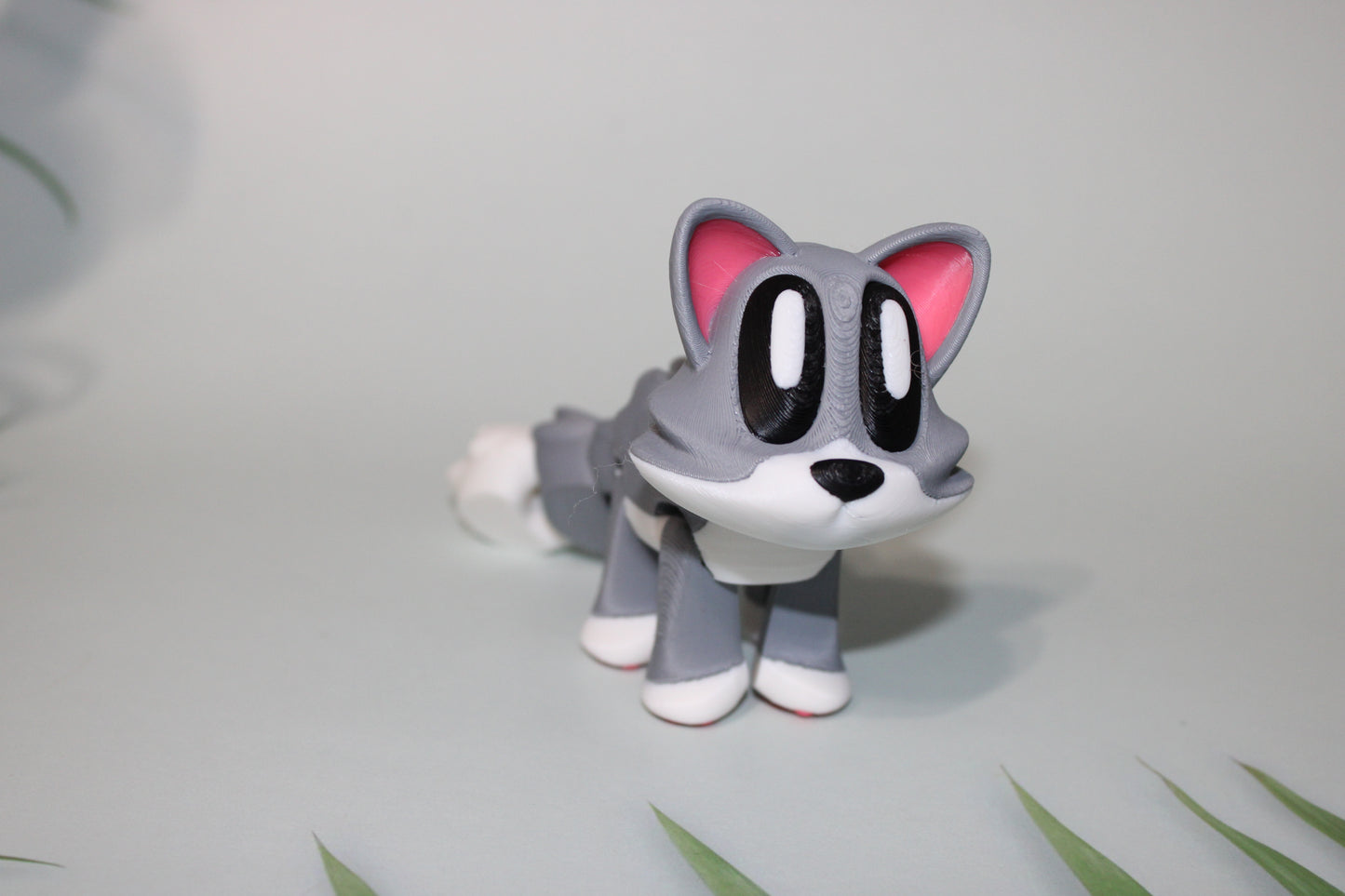 Cat or Bunny Flexi Blob 3D Printed Flexi Articulated Figurines - Wonderland 3D Printing