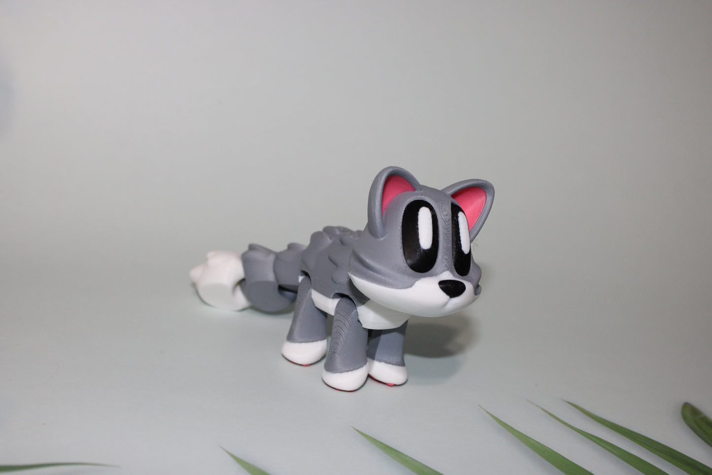 Cat or Bunny Flexi Blob 3D Printed Flexi Articulated Figurines - Wonderland 3D Printing
