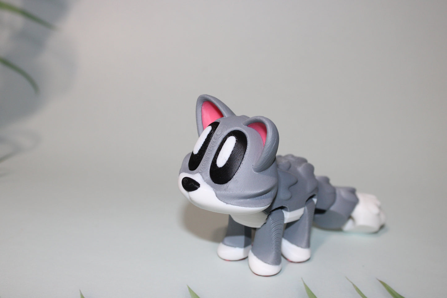 Cat or Bunny Flexi Blob 3D Printed Flexi Articulated Figurines - Wonderland 3D Printing