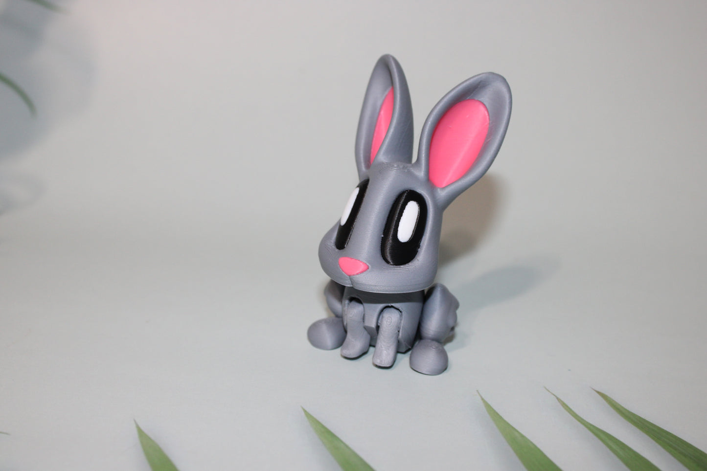 Cat or Bunny Flexi Blob 3D Printed Flexi Articulated Figurines - Wonderland 3D Printing