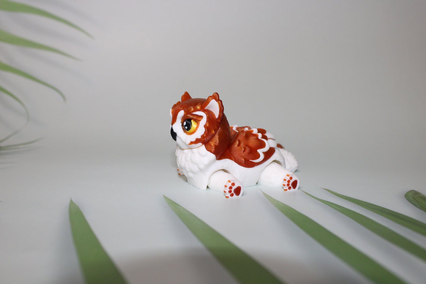 CatOwl 5.5 inches Long-3D Printed Articulated Flexi Figurines - Wonderland 3D Printing