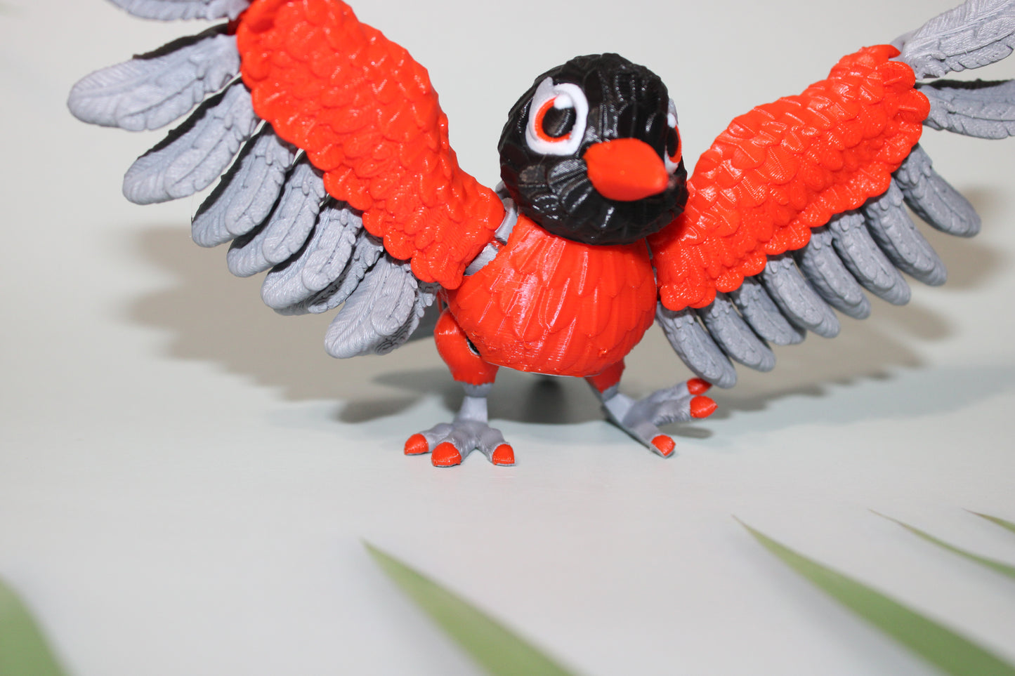 American Robin 4 inches tall-3D Printed Articulated Flexi Fidget Figurine - Wonderland 3D Printing