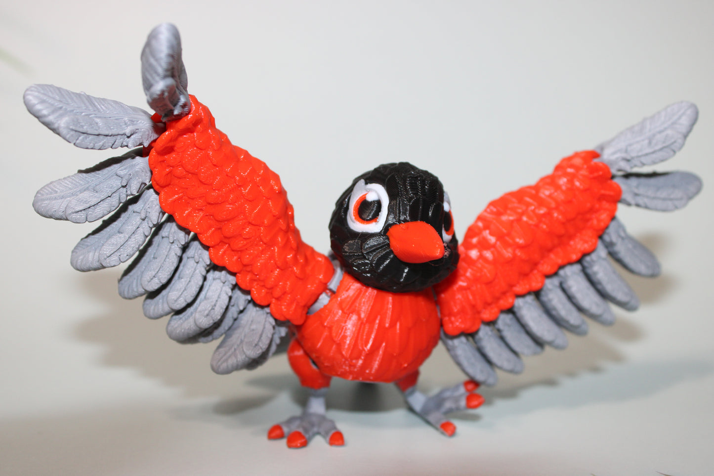 American Robin 4 inches tall-3D Printed Articulated Flexi Fidget Figurine - Wonderland 3D Printing