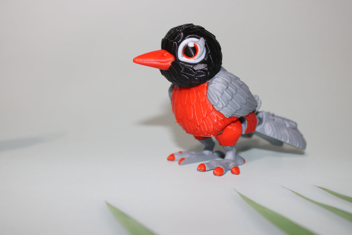 American Robin 4 inches tall-3D Printed Articulated Flexi Fidget Figurine - Wonderland 3D Printing