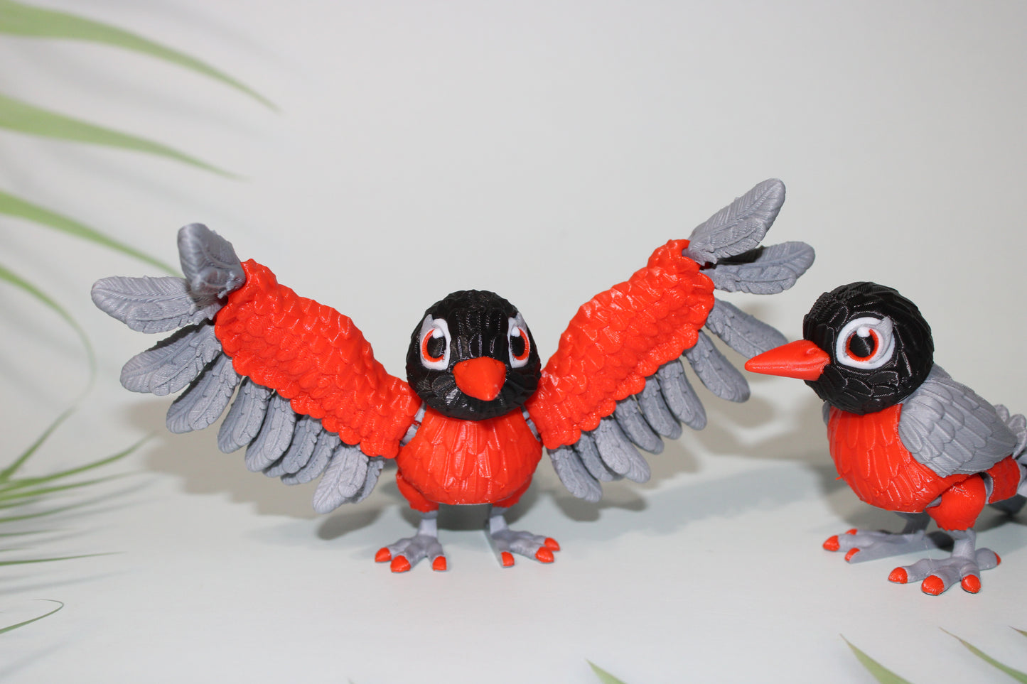 American Robin 4 inches tall-3D Printed Articulated Flexi Fidget Figurine - Wonderland 3D Printing