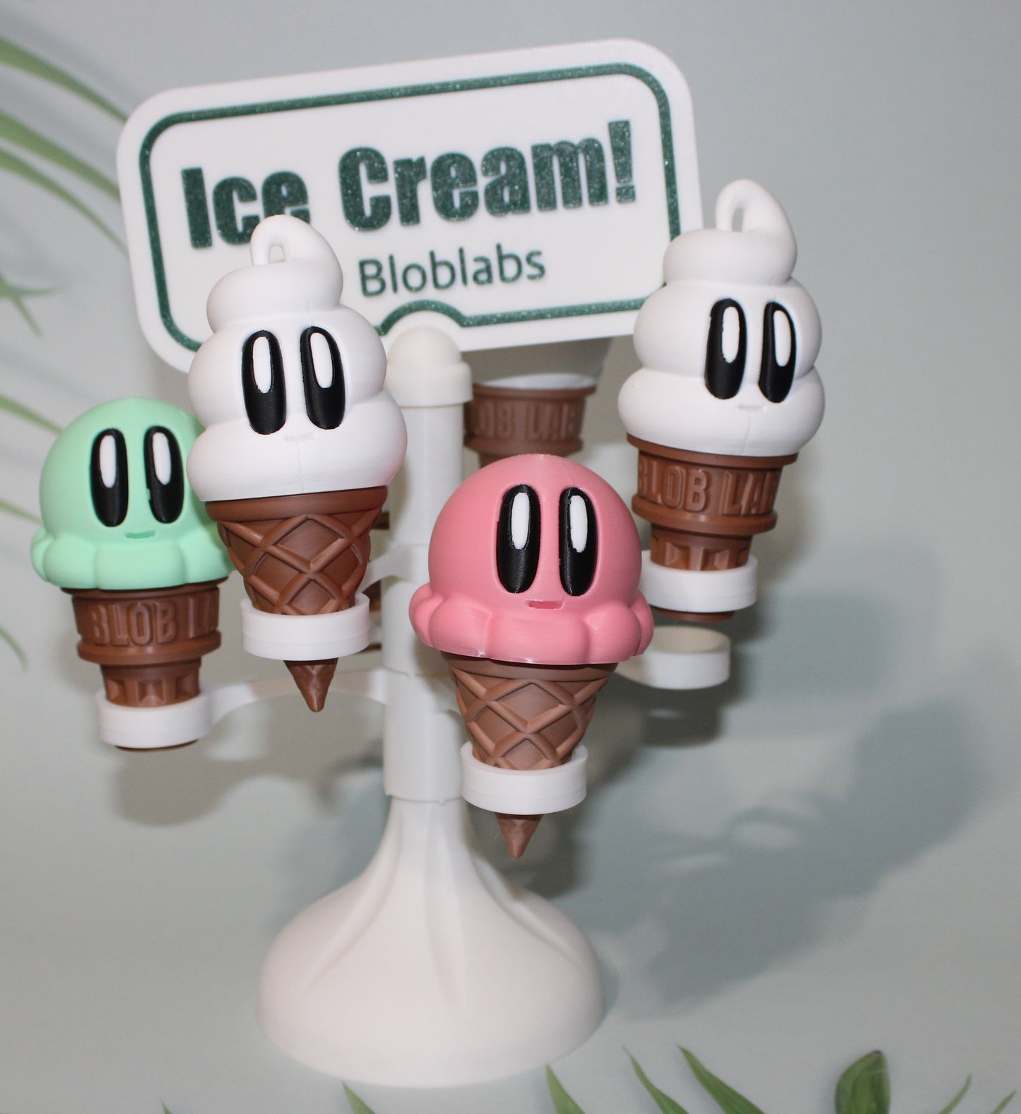 Ice Cream Blob 3D Printed Articulated Figurines - Wonderland 3D Printing