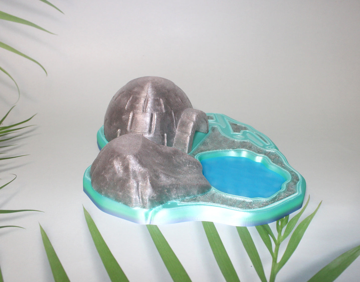 Artic Set: Includes Igloo and base with 1 Orca, 1Pengiun,1 Seal, and 2 fish-Full Color 3D Printed Articulated Fidget Toy - Wonderland 3D Printing