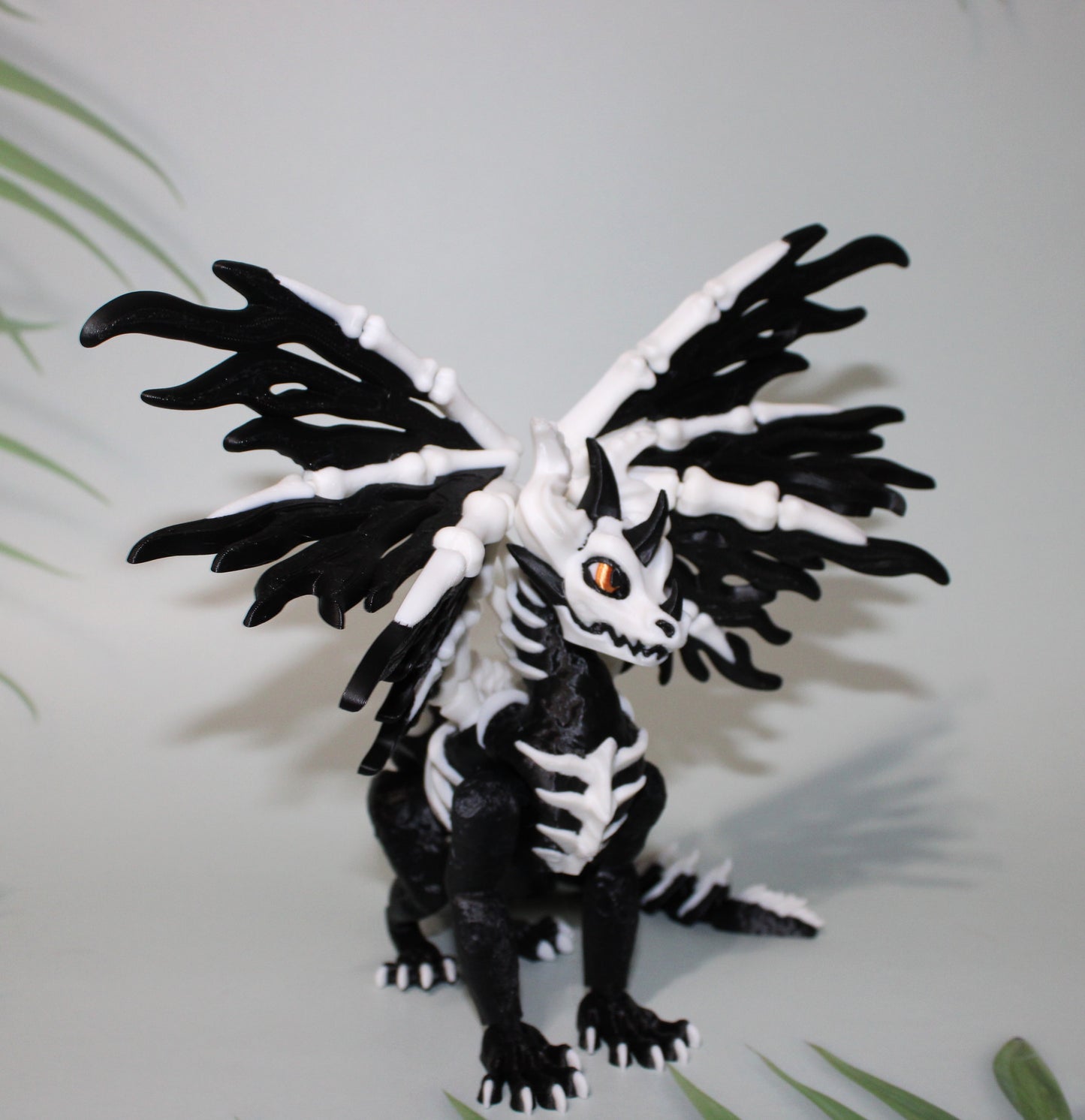 Skelly Dragon 3D Printed Articulated Flexi Figurine - Wonderland 3D Printing
