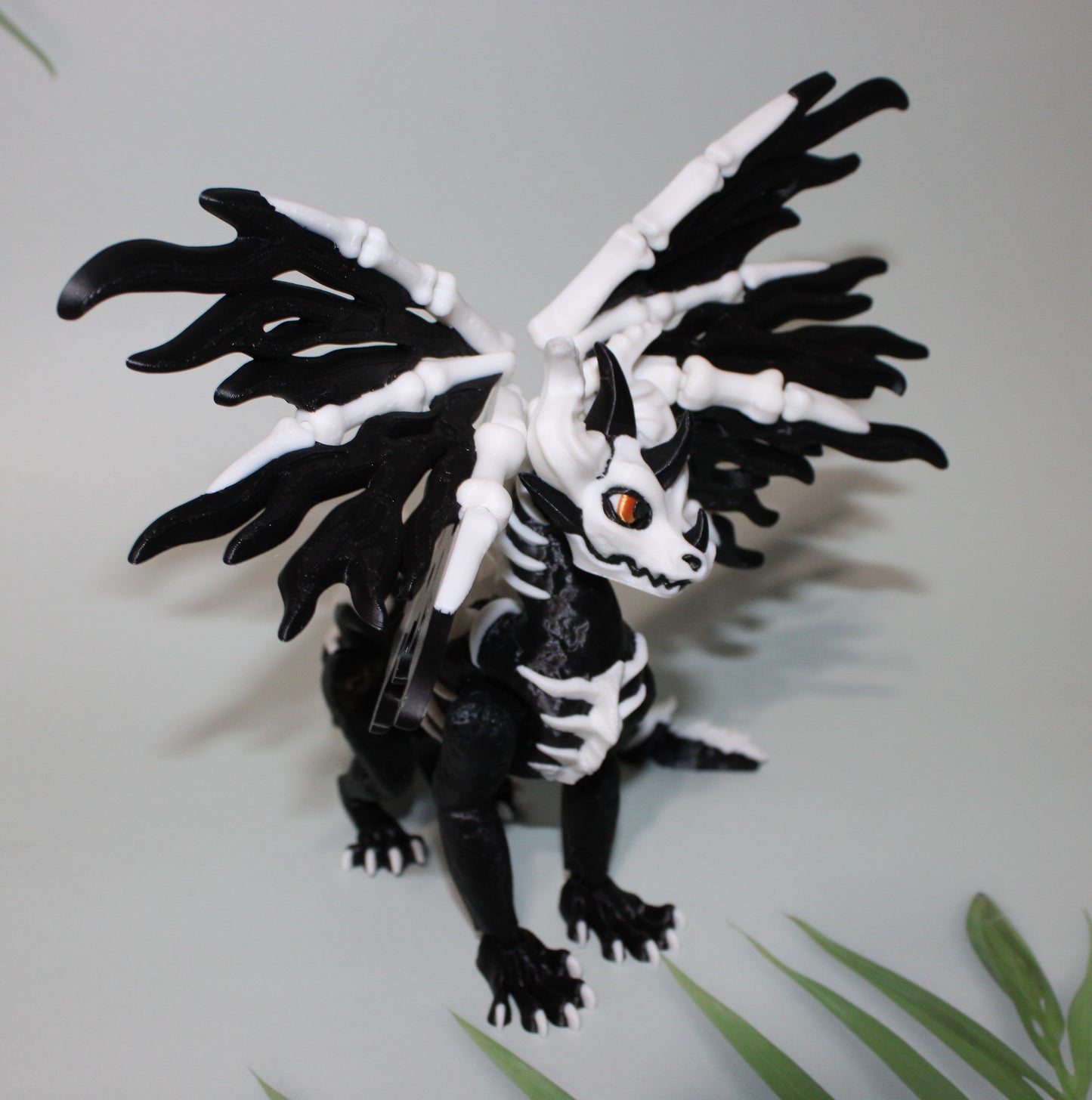 Skelly Dragon 3D Printed Articulated Flexi Figurine - Wonderland 3D Printing