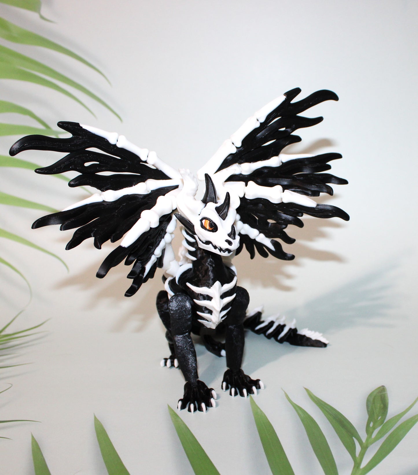 Skelly Dragon 3D Printed Articulated Flexi Figurine - Wonderland 3D Printing