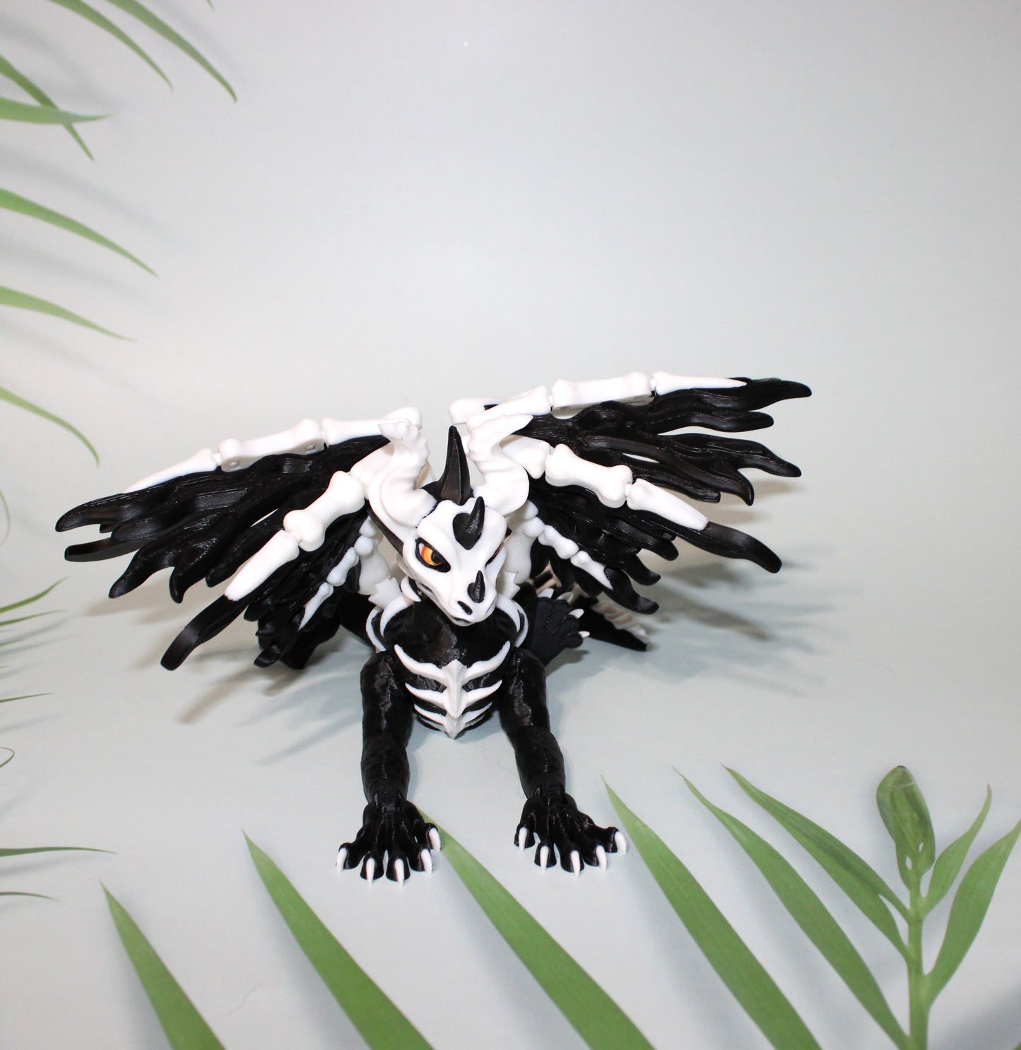 Skelly Dragon 3D Printed Articulated Flexi Figurine - Wonderland 3D Printing