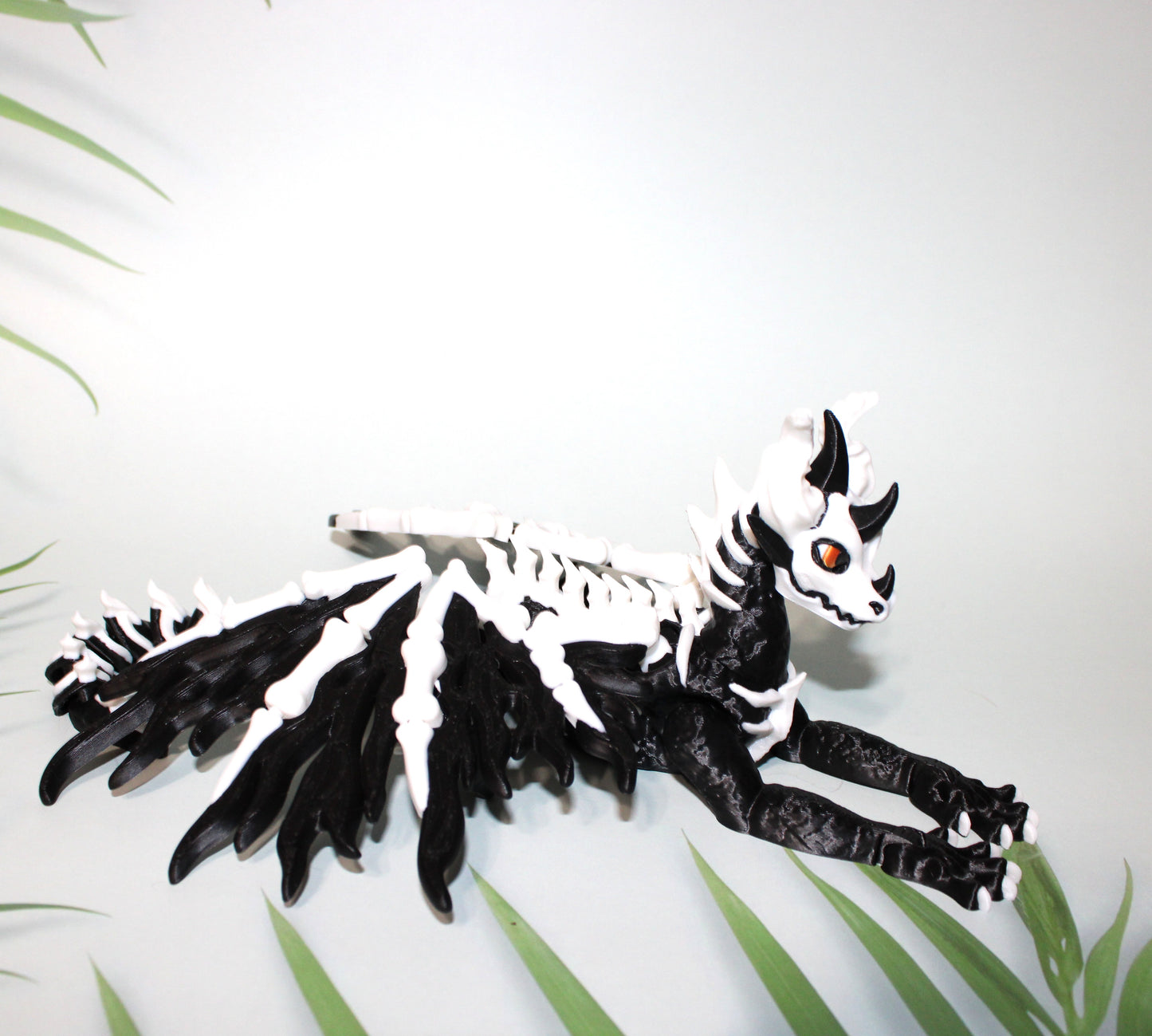 Skelly Dragon 3D Printed Articulated Flexi Figurine - Wonderland 3D Printing