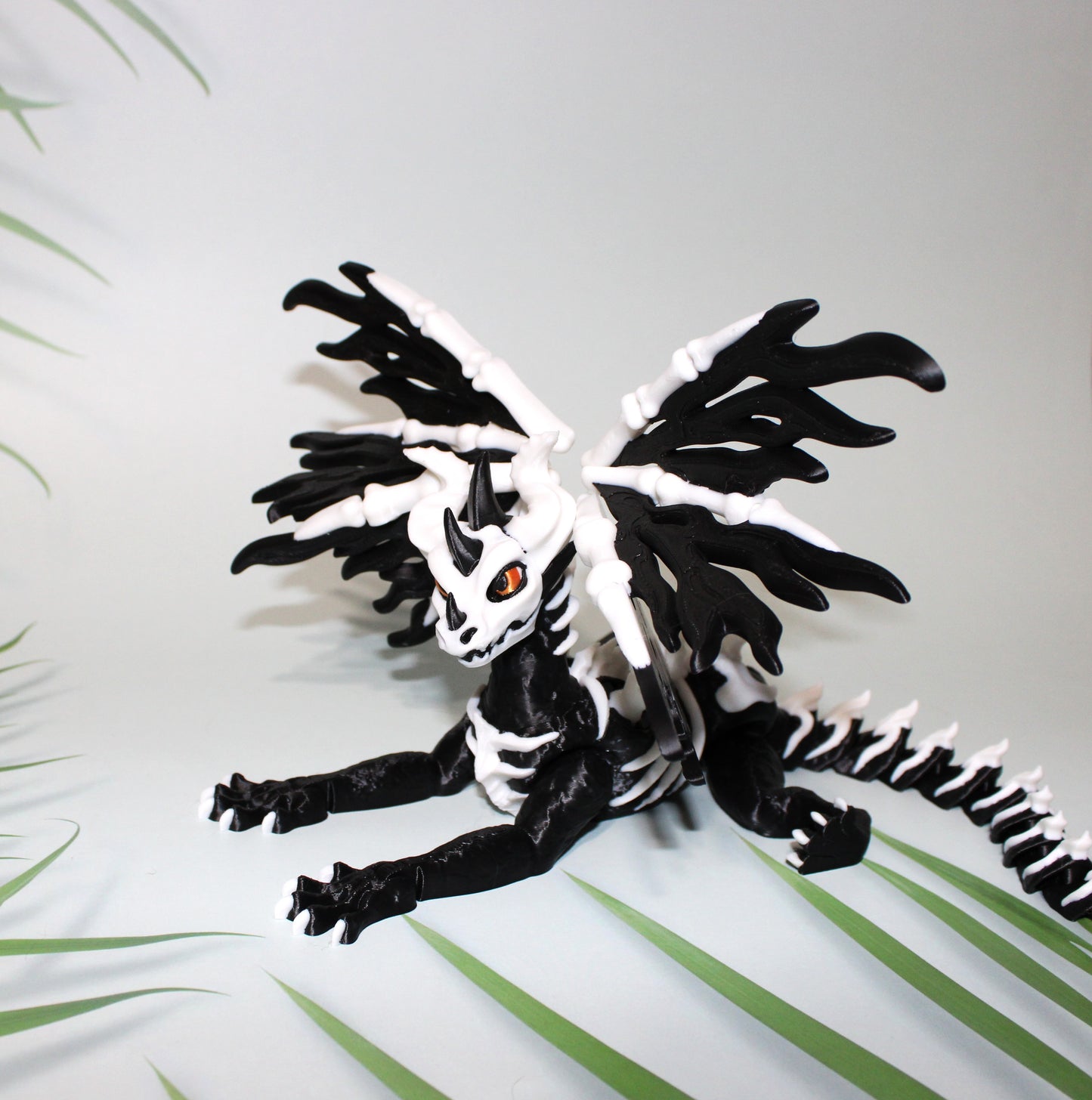 Skelly Dragon 3D Printed Articulated Flexi Figurine - Wonderland 3D Printing