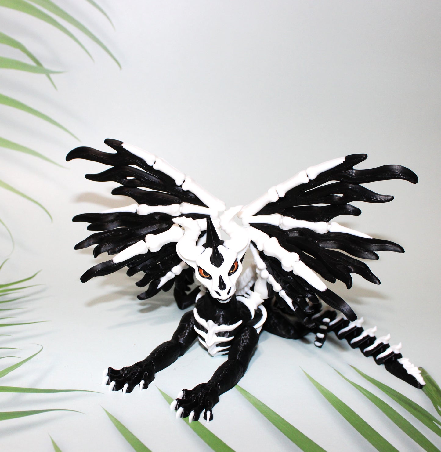 Skelly Dragon 3D Printed Articulated Flexi Figurine - Wonderland 3D Printing