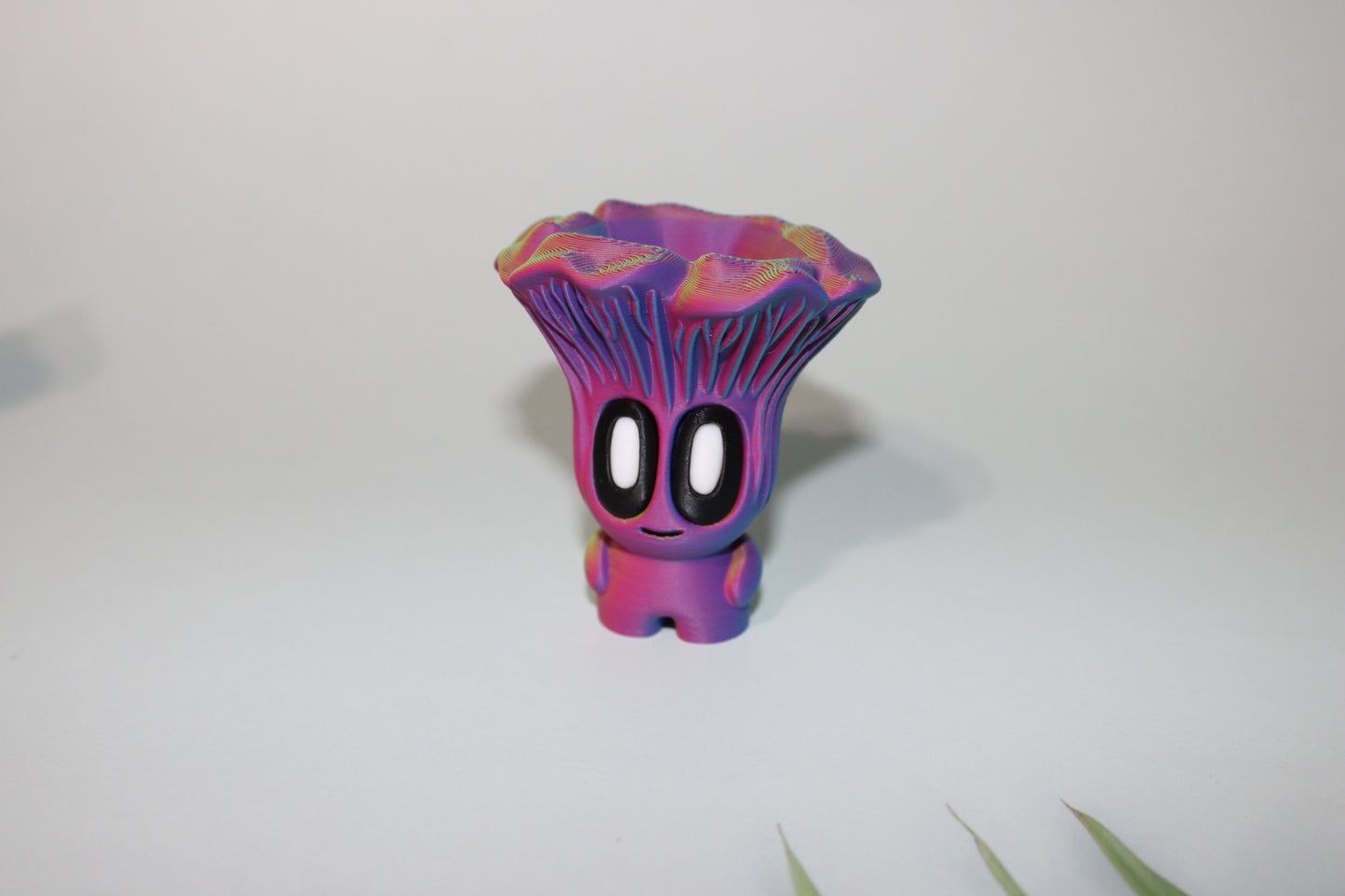 Mushroom Blob-3D Printed Figurine Set with Tree Log and Stump - Wonderland 3D Printing
