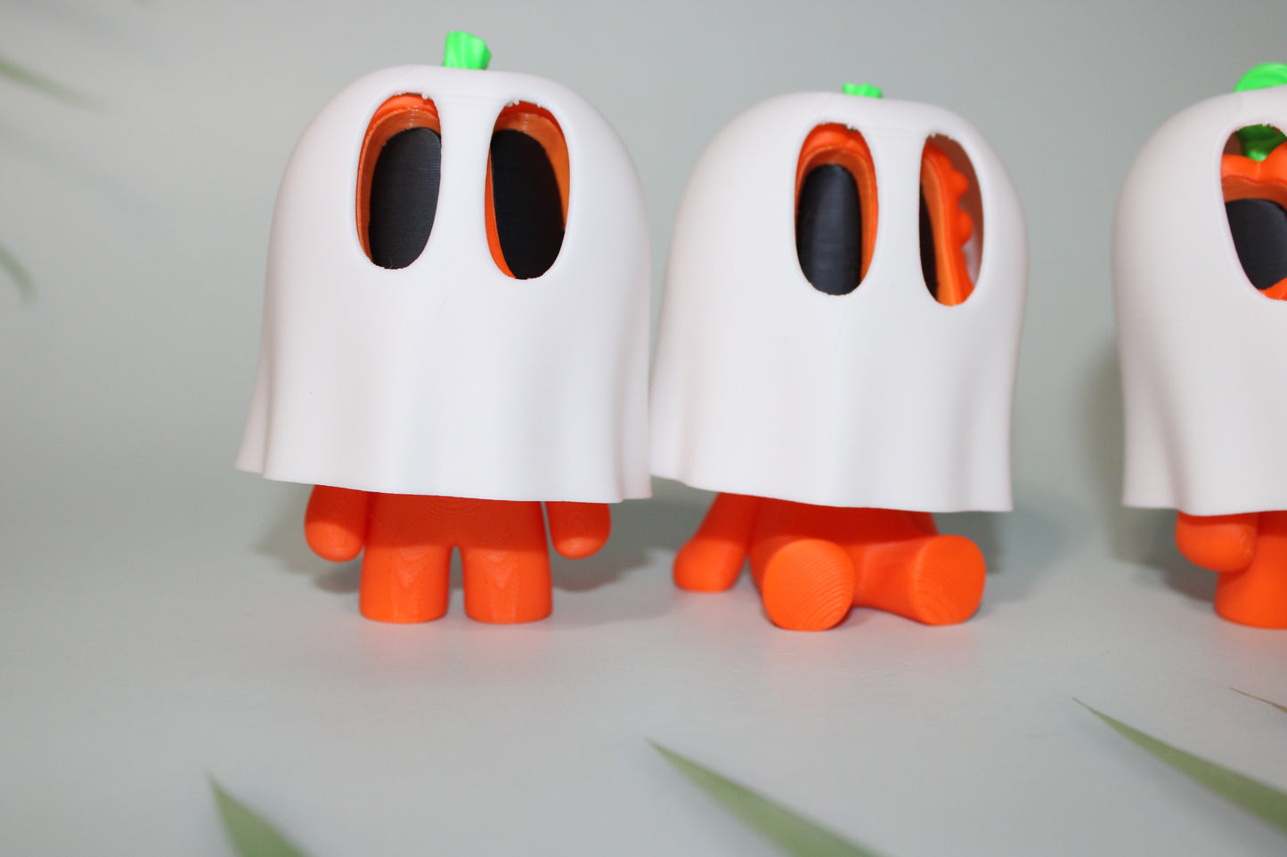 5 Piece Set of Pumpkin Friends-Perfect for Halloween Decor 3.5 inches tall- Mix and Match- Great Gift Idea. - Wonderland 3D Printing