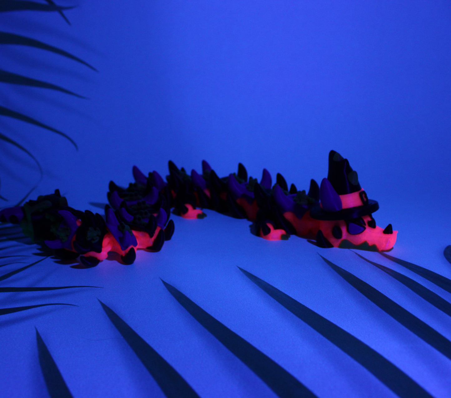 Witch Dragon 17 inches or Mini 6 inches Long-3D Printed Articulated Figurine - Wonderland 3D Printing