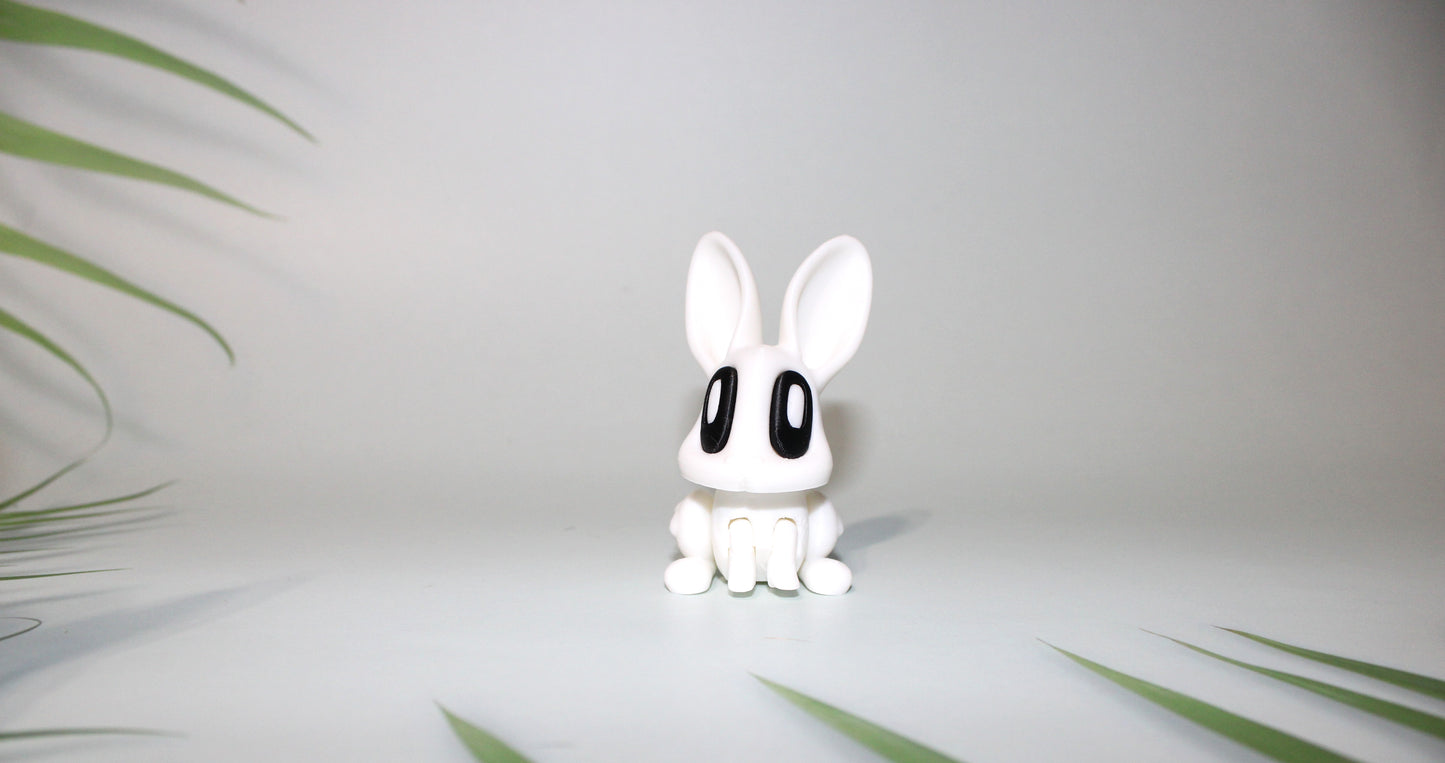 Bunnies 3.5 or 2.5 inches tall - Full Color 3D Printed Toy - Wonderland 3D Printing