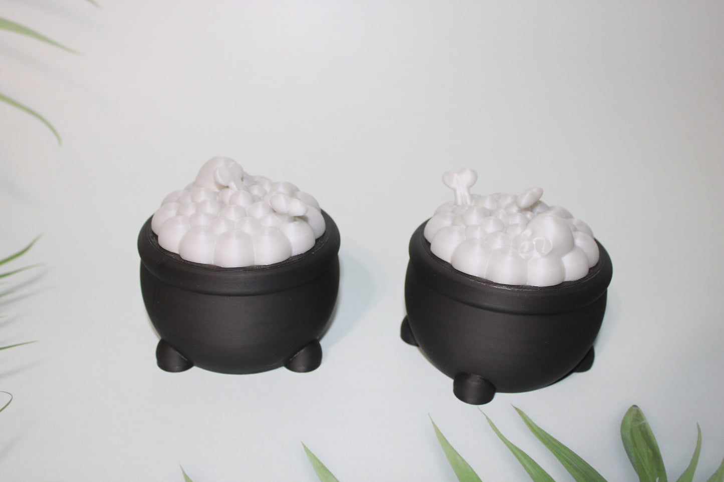 Glow in the Dark Cauldron Container-3d Printed Figurine- Great Halloween Decor-3.5 inches Tall - Wonderland 3D Printing