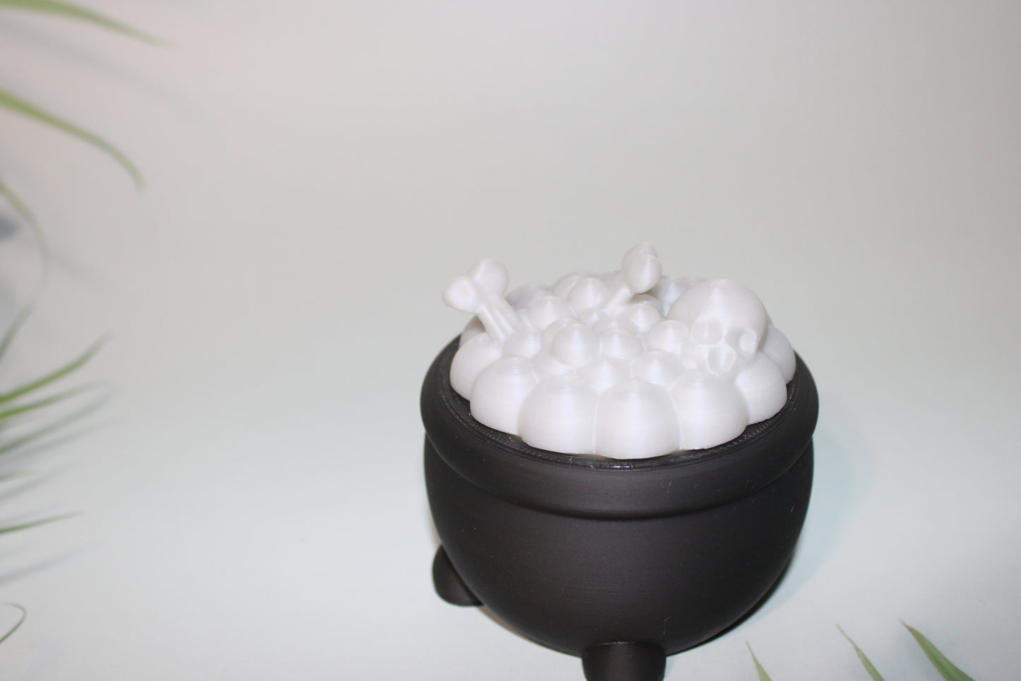 Glow in the Dark Cauldron Container-3d Printed Figurine- Great Halloween Decor-3.5 inches Tall - Wonderland 3D Printing