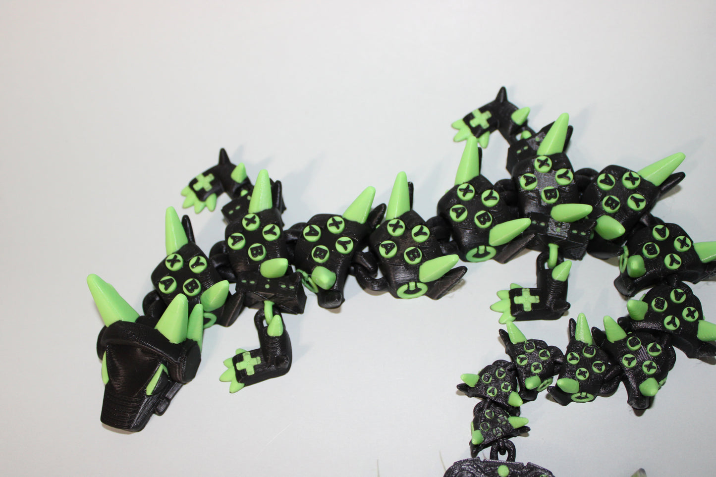 X-Gamer Dragon 3D Printed Articulated Figurine - Wonderland 3D Printing