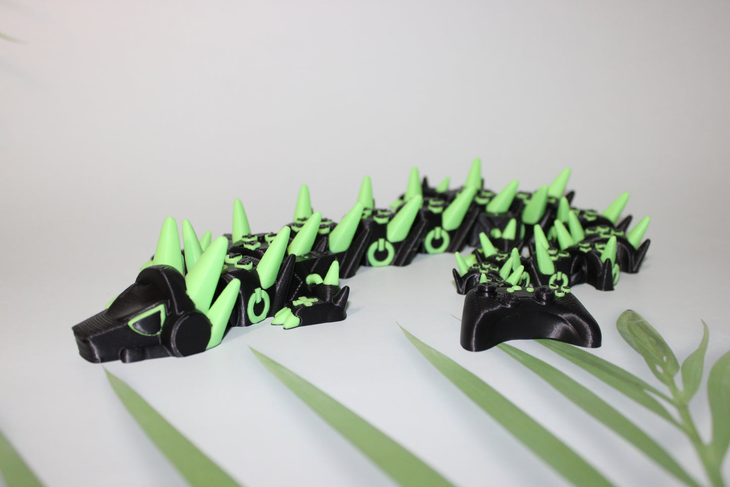 X-Gamer Dragon 3D Printed Articulated Figurine - Wonderland 3D Printing