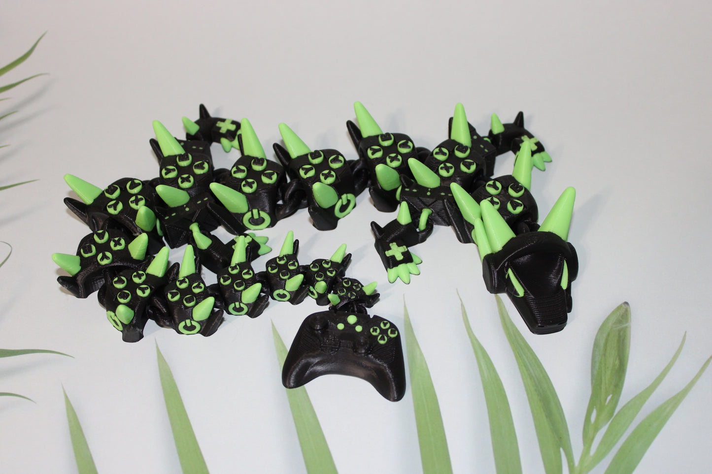 X-Gamer Dragon 3D Printed Articulated Figurine - Wonderland 3D Printing
