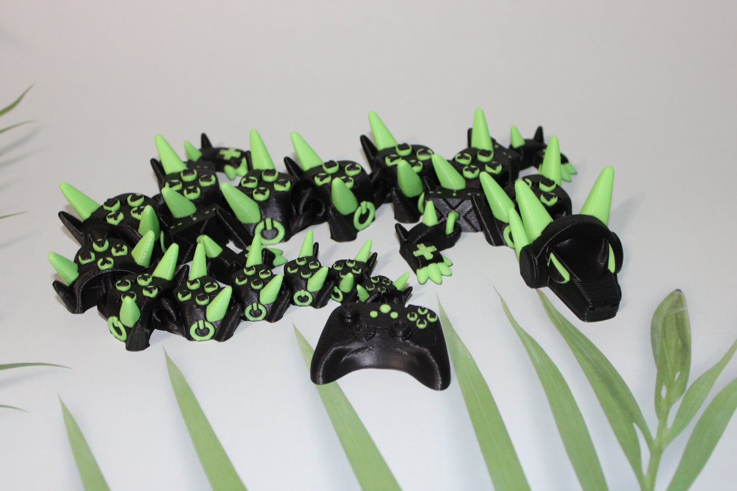 X-Gamer Dragon 3D Printed Articulated Figurine - Wonderland 3D Printing