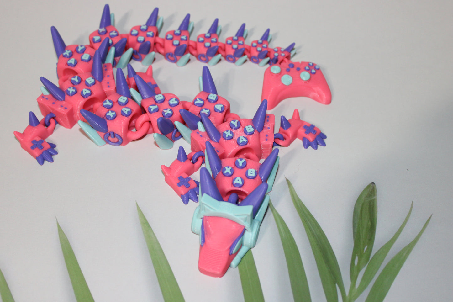 X-Gamer Dragon 3D Printed Articulated Figurine - Wonderland 3D Printing