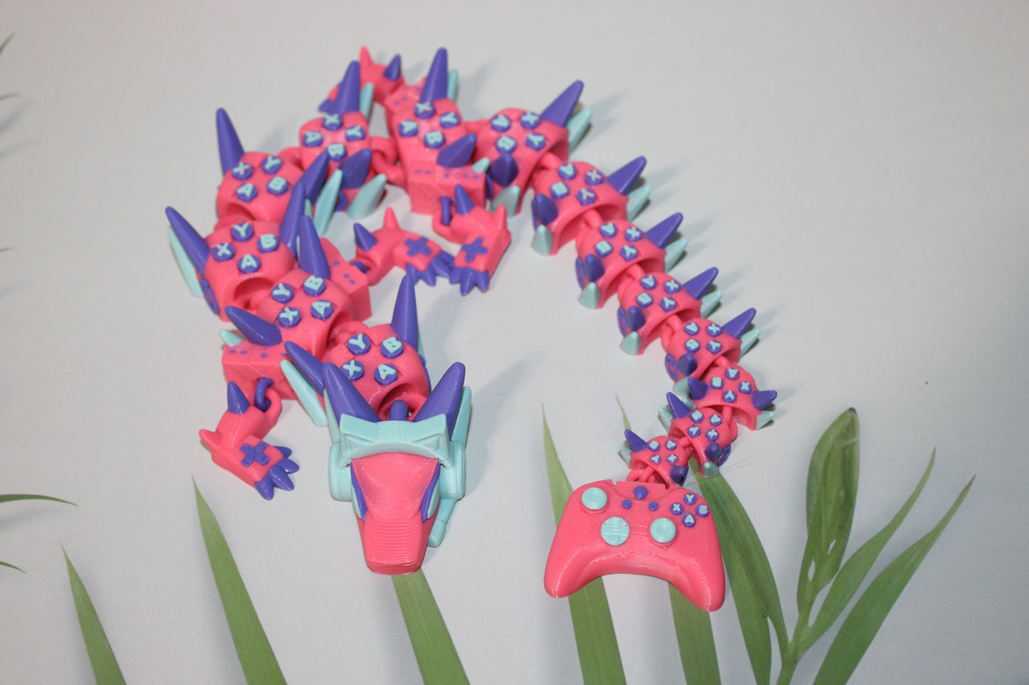 X-Gamer Dragon 3D Printed Articulated Figurine - Wonderland 3D Printing
