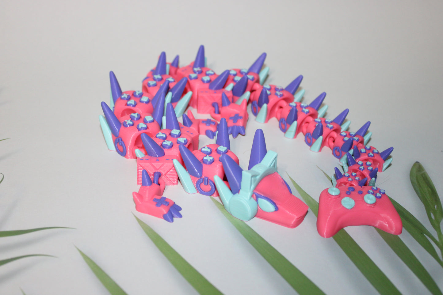 X-Gamer Dragon 3D Printed Articulated Figurine - Wonderland 3D Printing