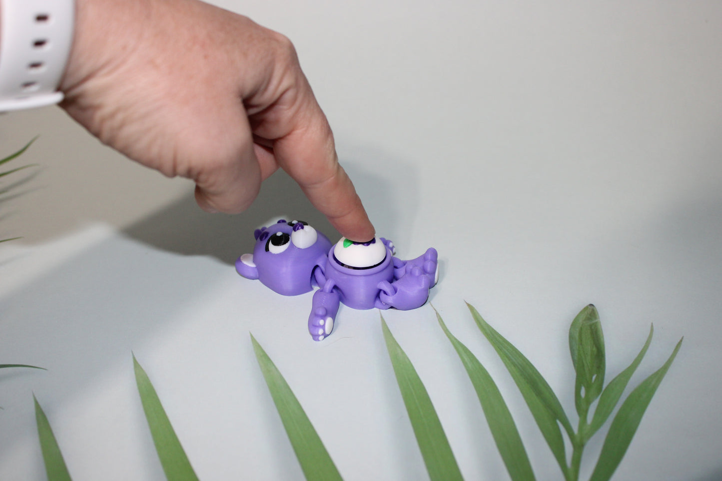 Fruit Bear Clickers- Keychain Options 3D Printed Articulated Flexi Fidget - Wonderland 3D Printing