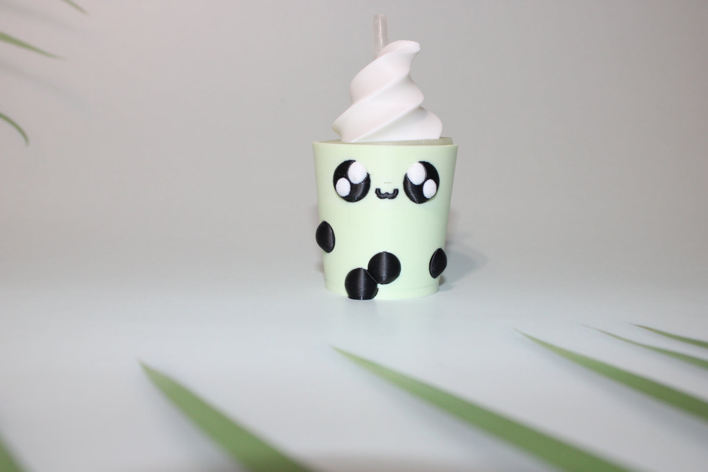 Boba Tea Container with 1 Free random Mini-3d printed 3.75 inches Tall- Free Shipping - Wonderland 3D Printing