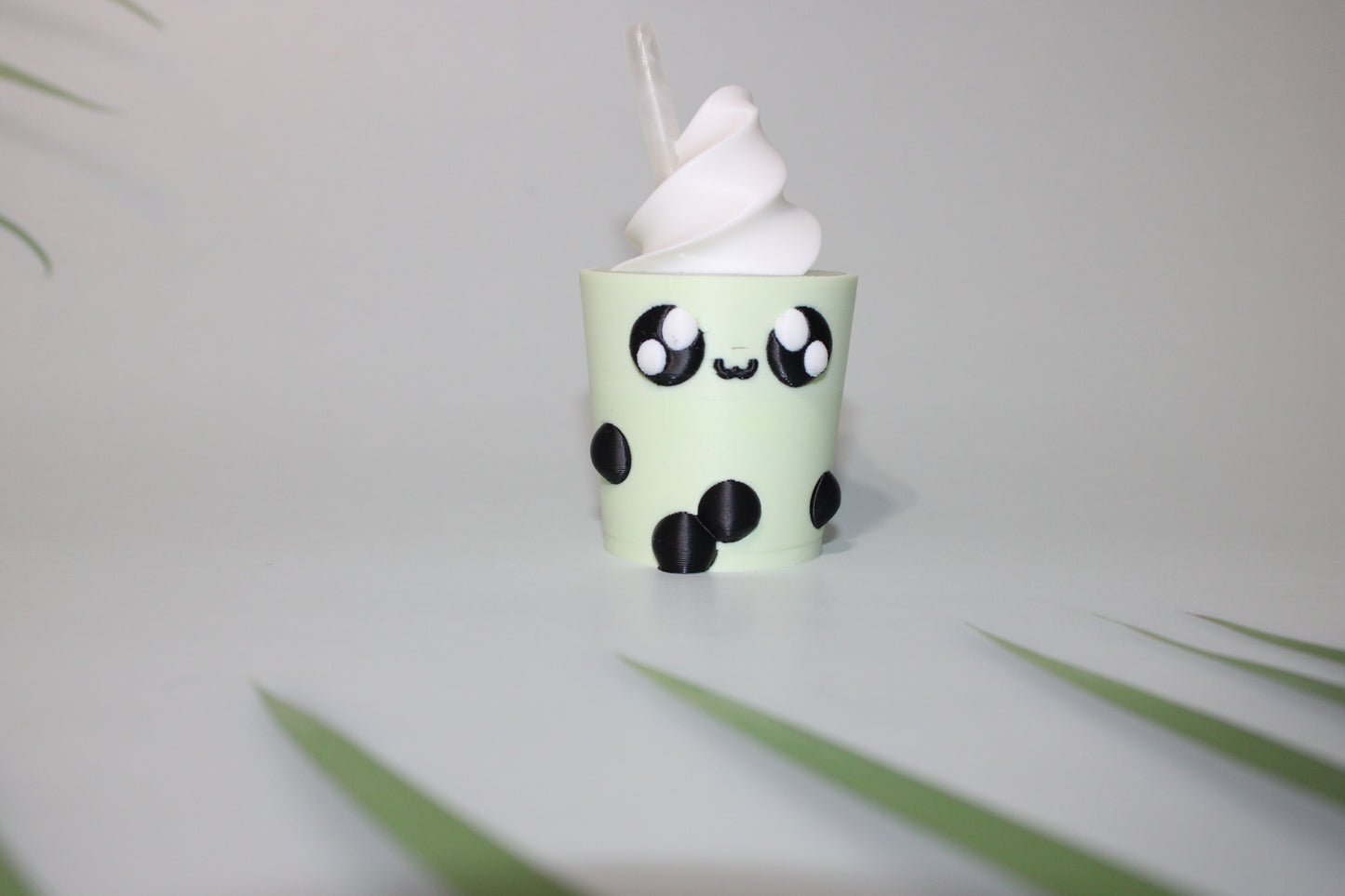 Boba Tea Container with 1 Free random Mini-3d printed 3.75 inches Tall- Free Shipping - Wonderland 3D Printing